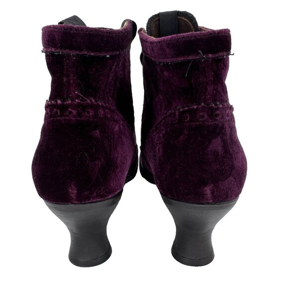 Women's Neosens Purple Velvet, Gothic, Fairy Core ,witch, Ankle Booties size 9 - Picture 7 of 16